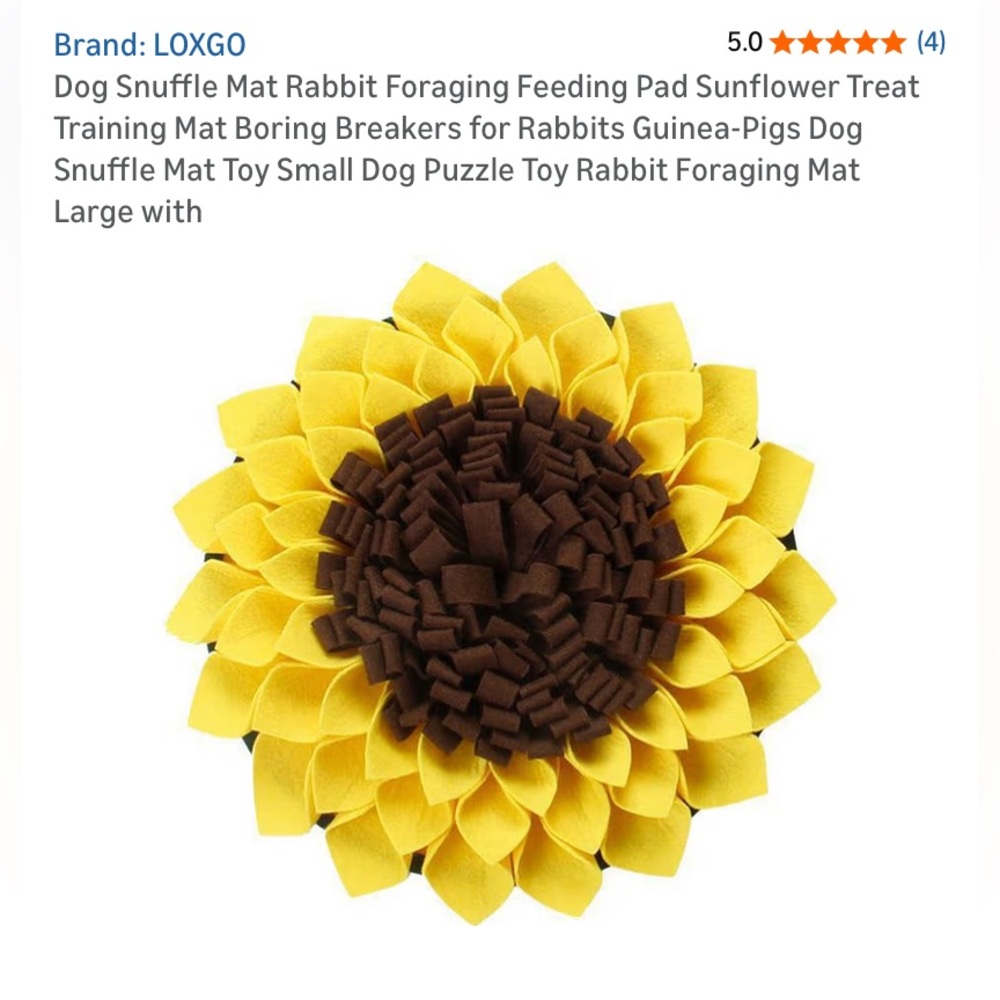 LOXGO Sunflower Snuffle Mat